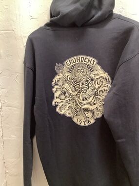 Grundens Aegir Full Zip Hoodie (Black)